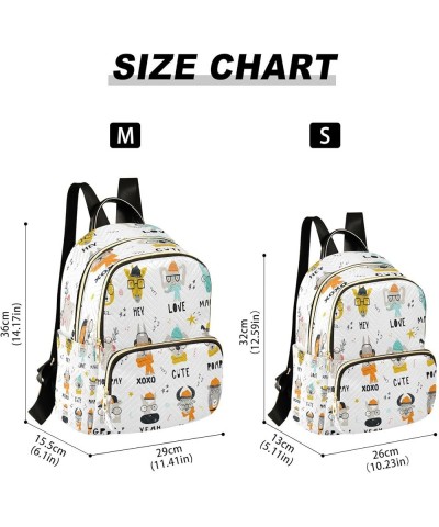 Fashion Backpack Mini Backpack Purse Casual Daily Backpack Glasses Animals for Travel for College Work Medium $22.41 Backpacks