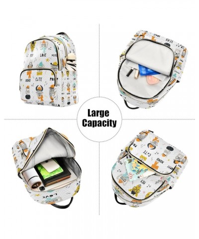 Fashion Backpack Mini Backpack Purse Casual Daily Backpack Glasses Animals for Travel for College Work Medium $22.41 Backpacks