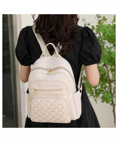 Casual Backpack for Women Large Capacity Durable Stylish Business Travel Daypack with Double Zipper Pocket,Black White $16.85...