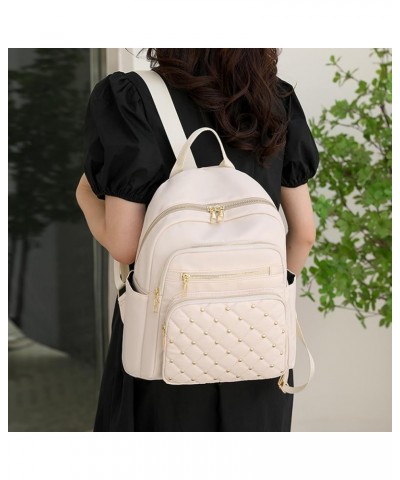 Casual Backpack for Women Large Capacity Durable Stylish Business Travel Daypack with Double Zipper Pocket,Black White $16.85...