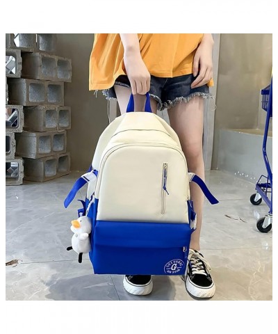 Lightweight College Backpack 4 Pcs Set Canvas Women Large Capacity Work Travel Bag Casual Breathable Multipockets Bookbag Gre...