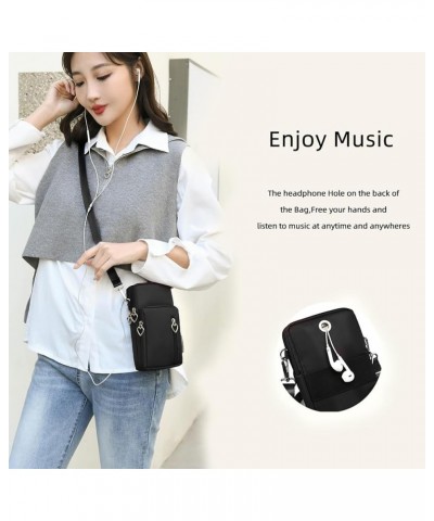 Small Crossbody Bags for Women Mini Cell Phone Wallet Shoulder Bag Handbag Arm Bag Wide Strap Purse Grey Watercolour $8.49 Cr...