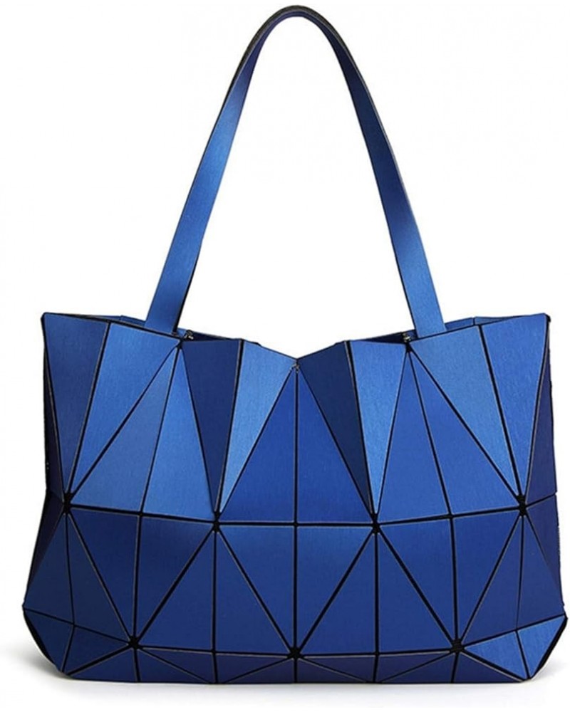 New Japan style Geometry Ladies Shoulder Bag Women Handbags Matte Triangle Laser bags Purse Blue $26.92 Shoulder Bags