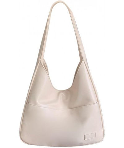 Tote Bag for Women Leather Hobo Bags Designer Shoulder Handbag College Work Everyday Soft Bag Purse White $14.39 Totes