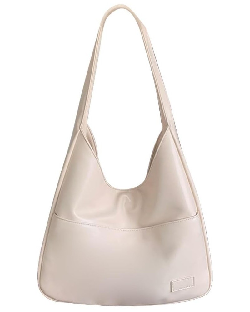 Tote Bag for Women Leather Hobo Bags Designer Shoulder Handbag College Work Everyday Soft Bag Purse White $14.39 Totes