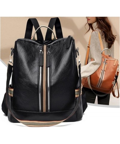 Female Fashion Bags For women Womens Shoulder Bag Travel BackPack Fashion Backpack Women Leather Backpacks (Color : Black, Si...