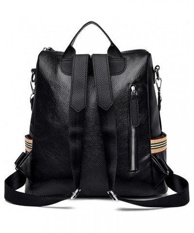 Female Fashion Bags For women Womens Shoulder Bag Travel BackPack Fashion Backpack Women Leather Backpacks (Color : Black, Si...