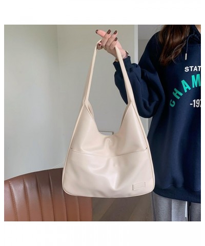 Tote Bag for Women Leather Hobo Bags Designer Shoulder Handbag College Work Everyday Soft Bag Purse White $14.39 Totes