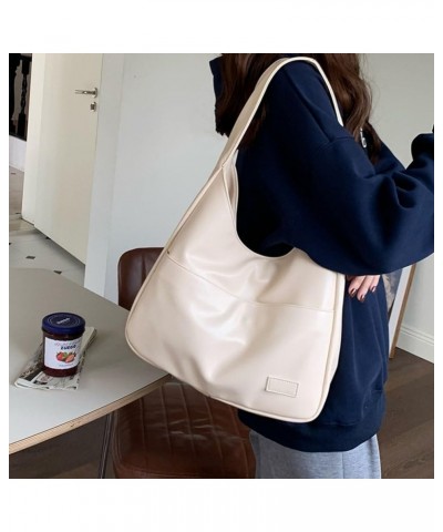 Tote Bag for Women Leather Hobo Bags Designer Shoulder Handbag College Work Everyday Soft Bag Purse White $14.39 Totes