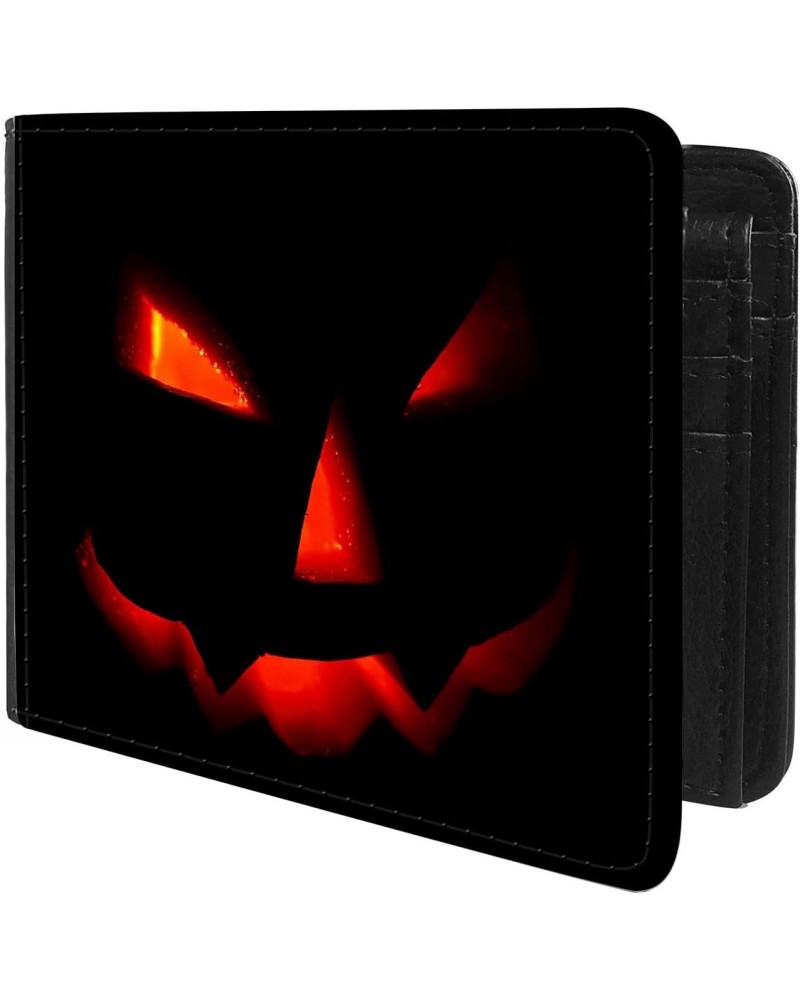 Unique Desige Pattern - Halloween Pumpkin, Slim Front Pocket Wallet Billfold RFID Blocking $8.34 Wallets