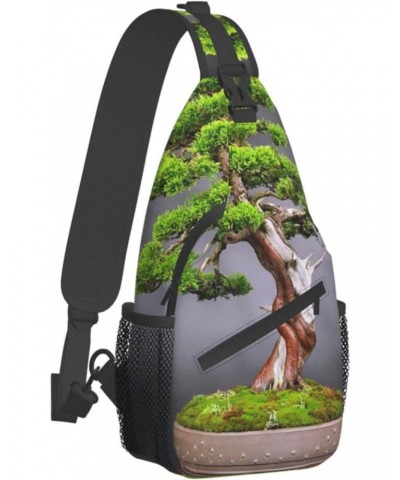 Sling Bag Japan Japanese Tree Sling Backpack Crossbody Chest Bag Daypack For Hiking Travel $12.03 Backpacks