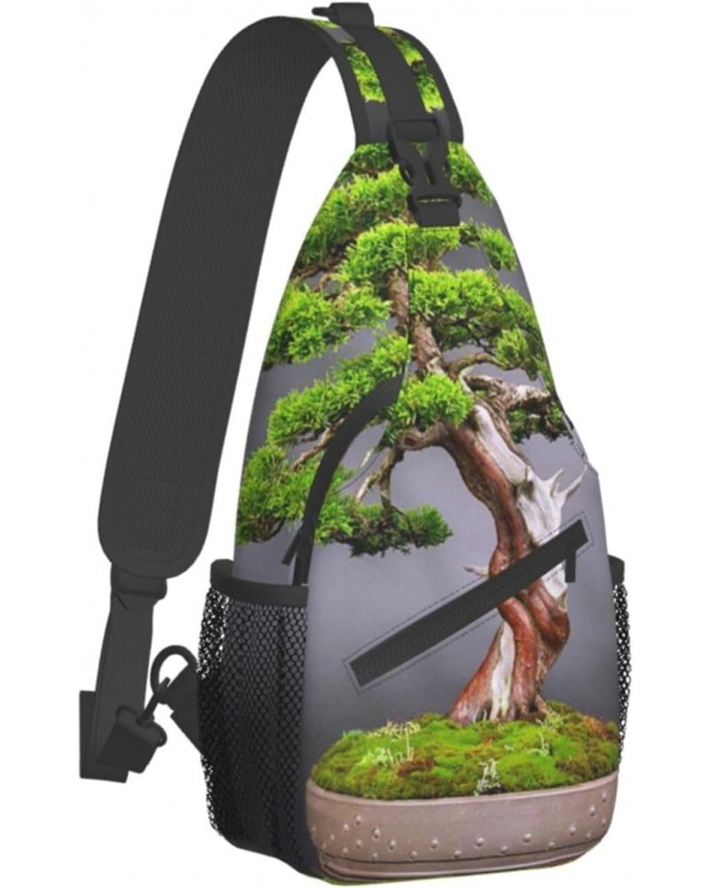 Sling Bag Japan Japanese Tree Sling Backpack Crossbody Chest Bag Daypack For Hiking Travel $12.03 Backpacks