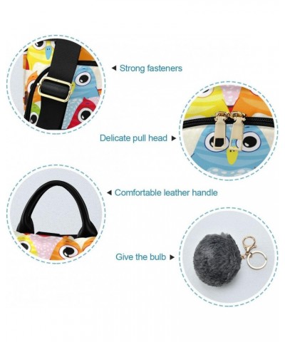 Backpack Purse for Women Fashion Travel Anti-theft Colorful Owl Daypack Casual Shoulder Bag Medium Size $20.52 Backpacks