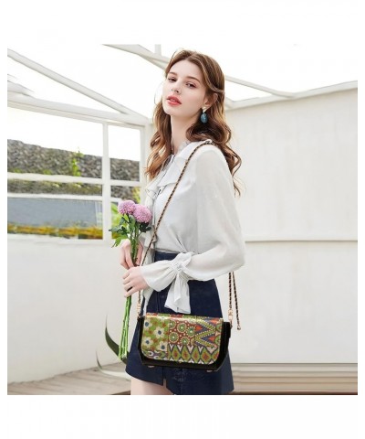 Crossbody Bags for Women Trendy Women's Black Shoulder Bag Small PU Leather Flap Cross Body Bag Handbags Pattern20 $16.39 Cro...