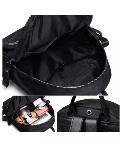 Backpack for Women Large Capacity Shoulder Bag Multi Zip Pocket Daypack Oxford Fabric Handbag Casual Purse Black $63.93 Backp...