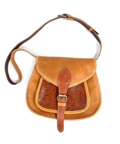 Leather Crossbody Bag for Women,Shoulder Sling Purse and Handbags For Womens & Girls Tan 01 $44.55 Shoulder Bags