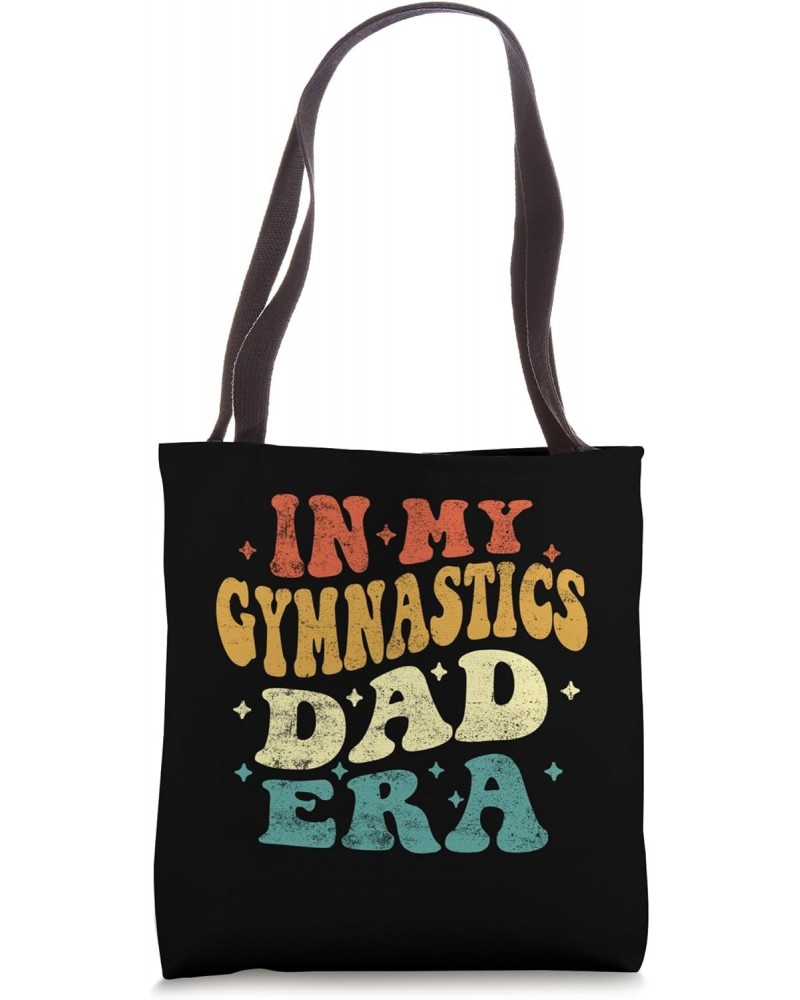 In My Gymnastics Dad Era Funny Gymnastics Fathers Day Groovy Tote Bag $12.50 Totes