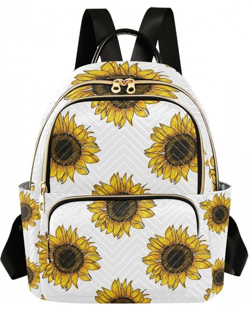 Women Backpack Sunflower Pattern Anti-Theft Travel Backpack with Luggage Belt Lightweight Handbag Lady Purse Roomy Double Zip...