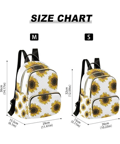 Women Backpack Sunflower Pattern Anti-Theft Travel Backpack with Luggage Belt Lightweight Handbag Lady Purse Roomy Double Zip...