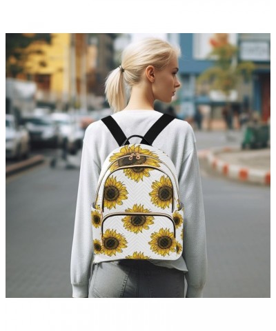 Women Backpack Sunflower Pattern Anti-Theft Travel Backpack with Luggage Belt Lightweight Handbag Lady Purse Roomy Double Zip...