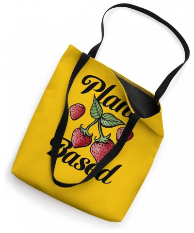 Plant Based Vegan Art Strawberry designs Tote Bag $11.20 Totes