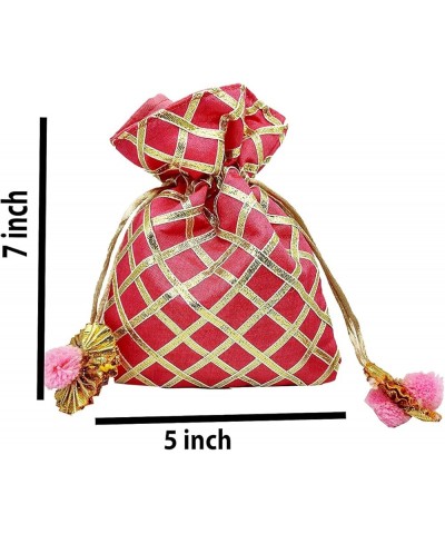 India Gift Hub Gotta Check Potli Bags Jewelry Pouch Best for Wedding Anniversary Party Return Gifting Bags,Clutch Purse, Wedd...