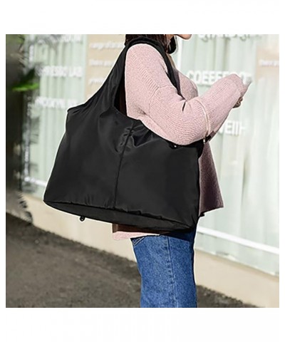 Nylon Tote Handbag for Women Large Top Handle Bag Lightweight Mommy Bag Multi Pocket Travel Satchel Shopping Bag Blue $19.00 ...