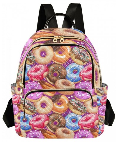 Women Backpack Doughnut Cute Anti-Theft Travel Backpack with Luggage Belt Lightweight Handbag Lady Purse Roomy Double Zipper ...