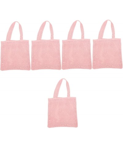 2pcs Openwork Knit Bag Polyester Pink Simple South Korea Pinkx5pcs $31.53 Others