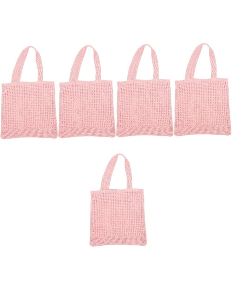 2pcs Openwork Knit Bag Polyester Pink Simple South Korea Pinkx5pcs $31.53 Others