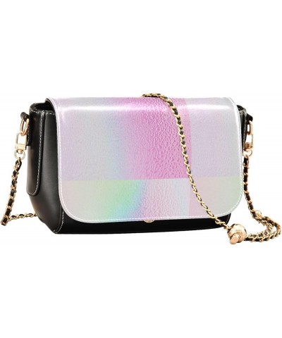 Iron Gray Top Flap Crossbody, Durable Waterproof Purse, Every Day Crossbody Bag, Wallet Crossbody Purse Women Holographic Gra...