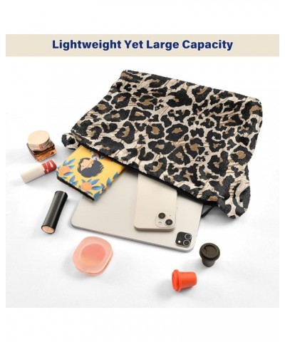 Leopard Plush Underarm Bag Women's Tote Handbags Fluffy Shoulder Bag Purse Lightweight Tote Bags Cell Phone Bag M-17 $12.75 T...