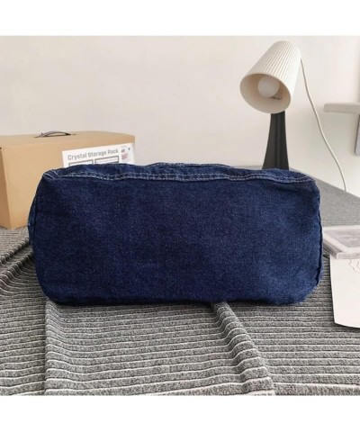 Denim Shoulder Bag Jean Bag Messenger Bag for Women Aesthetic Tote Bag Casual Retro Crossbody Bag Handbag Blue 01 $12.80 Totes