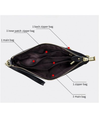 Genuine Leather Crossbody Phone Bag for Women Slim Small Shoulder Bag Clutch Phone Pouch Purse Wallet Black $30.24 Totes