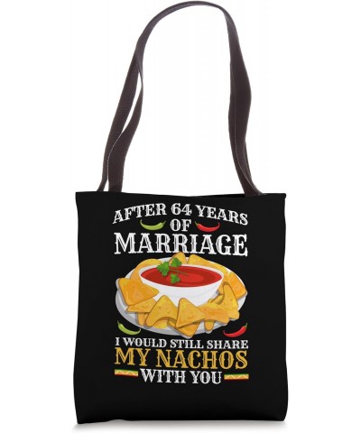 64th Wedding Anniversary Nachos Married Couple Tote Bag $11.25 Totes