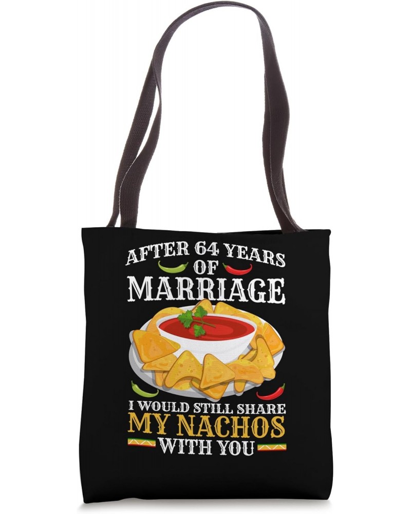 64th Wedding Anniversary Nachos Married Couple Tote Bag $11.25 Totes