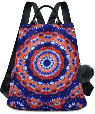 Boho Tribal Backpack Purse for Women Anti-theft Handbag Travel Backpack Flower Mandala 02 $18.05 Backpacks