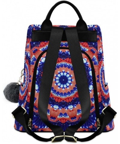 Boho Tribal Backpack Purse for Women Anti-theft Handbag Travel Backpack Flower Mandala 02 $18.05 Backpacks