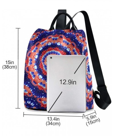 Boho Tribal Backpack Purse for Women Anti-theft Handbag Travel Backpack Flower Mandala 02 $18.05 Backpacks