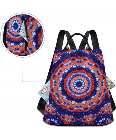 Boho Tribal Backpack Purse for Women Anti-theft Handbag Travel Backpack Flower Mandala 02 $18.05 Backpacks