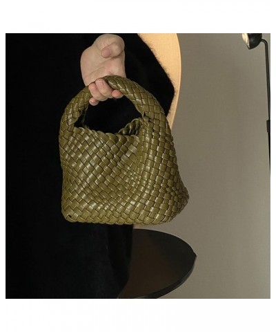 Fashion Handbag For Women, Woven Tote Bag Bucket Composite Bag Knitting Chain Bag, Crossbody Shoulder Bag Purses Olive Green ...