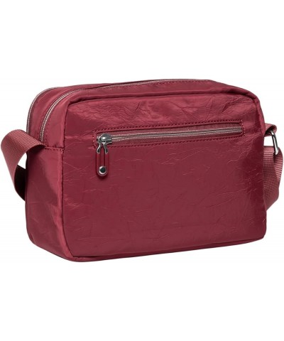 Women Crossbody Bag Handbag Lightweight Shoulder Purse Nylon Multi Pocket Crossbody Bag Ladies Travel Handbag 1583-red $8.91 ...