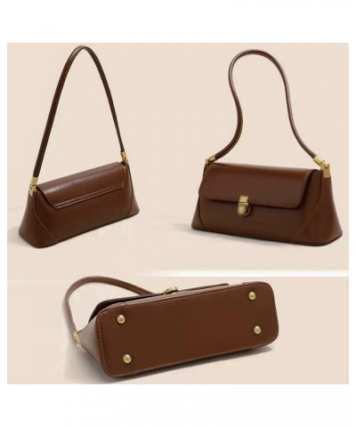 Classic Shoulder Bag,Retro Small Purse,Tote Bag for Women with Zipper Closure 4-brown $11.75 Shoulder Bags