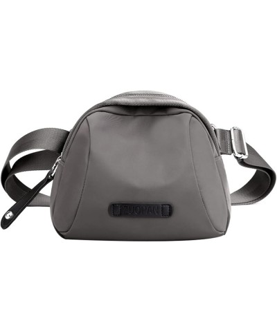 Crossbody Bag Lightweight Small Walking Bag Water resistant Shoulder Bag with adjustable strap Grey $11.91 Shoulder Bags