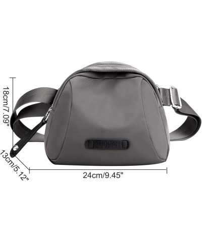 Crossbody Bag Lightweight Small Walking Bag Water resistant Shoulder Bag with adjustable strap Grey $11.91 Shoulder Bags