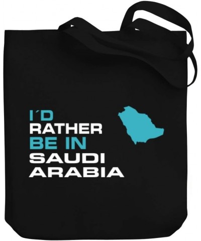 I'd rather be in Saudi Arabia Map Canvas Tote Bag 10.5" x 16" x 4 $19.20 Totes