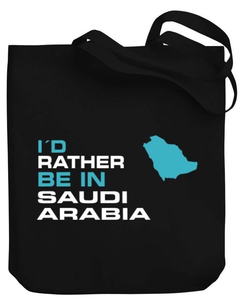 I'd rather be in Saudi Arabia Map Canvas Tote Bag 10.5" x 16" x 4 $19.20 Totes