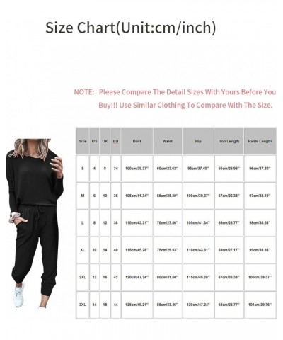 2 piece outfits for women Solid Color Long Sleeve Crewneck Pullover Tops And Long Pants Sweatsuits Tracksuits 9-blue $10.28 C...