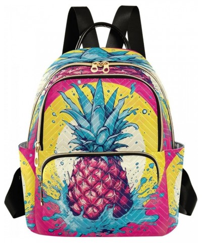 Pineapple Yellow Backpack Purse for Women Small Mini Women's Fashion Backpack for Lady Women Holiday Gifts,S Medium $13.33 Ba...