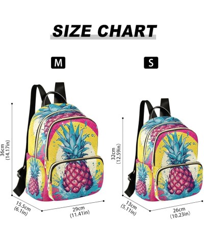 Pineapple Yellow Backpack Purse for Women Small Mini Women's Fashion Backpack for Lady Women Holiday Gifts,S Medium $13.33 Ba...